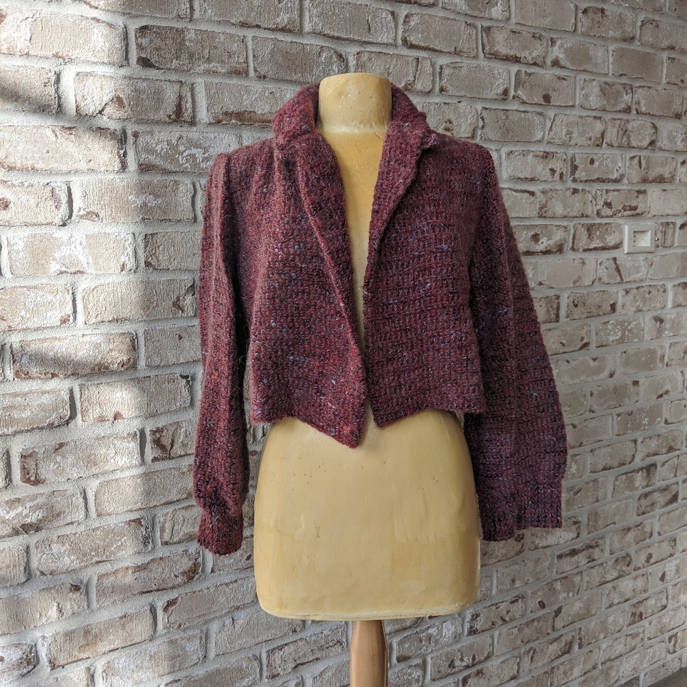 Vintage Union made mohair collared jacket